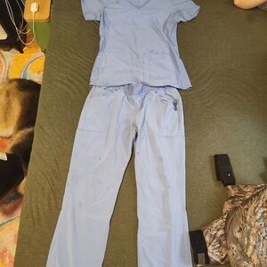 Cherokee Light Blue Scrub Set